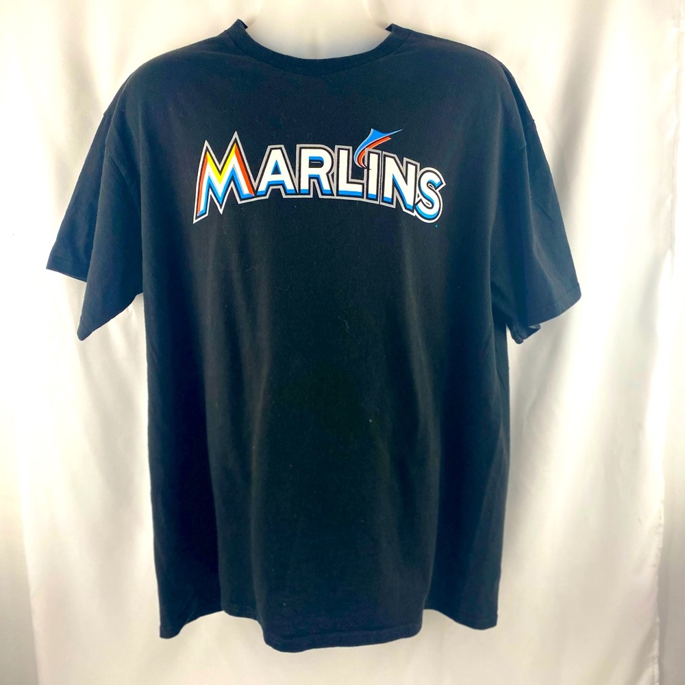 🔌🎁 Miami Marlins Men's Majestic Shirt // XL 🔌🎁